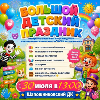 Открытие нового детского культурно- просветительского центра «Шапка»
